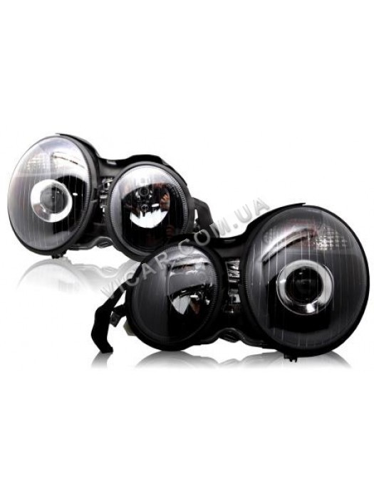 Передние тюнинг фары с линзой Mercedes W210 (95-02)